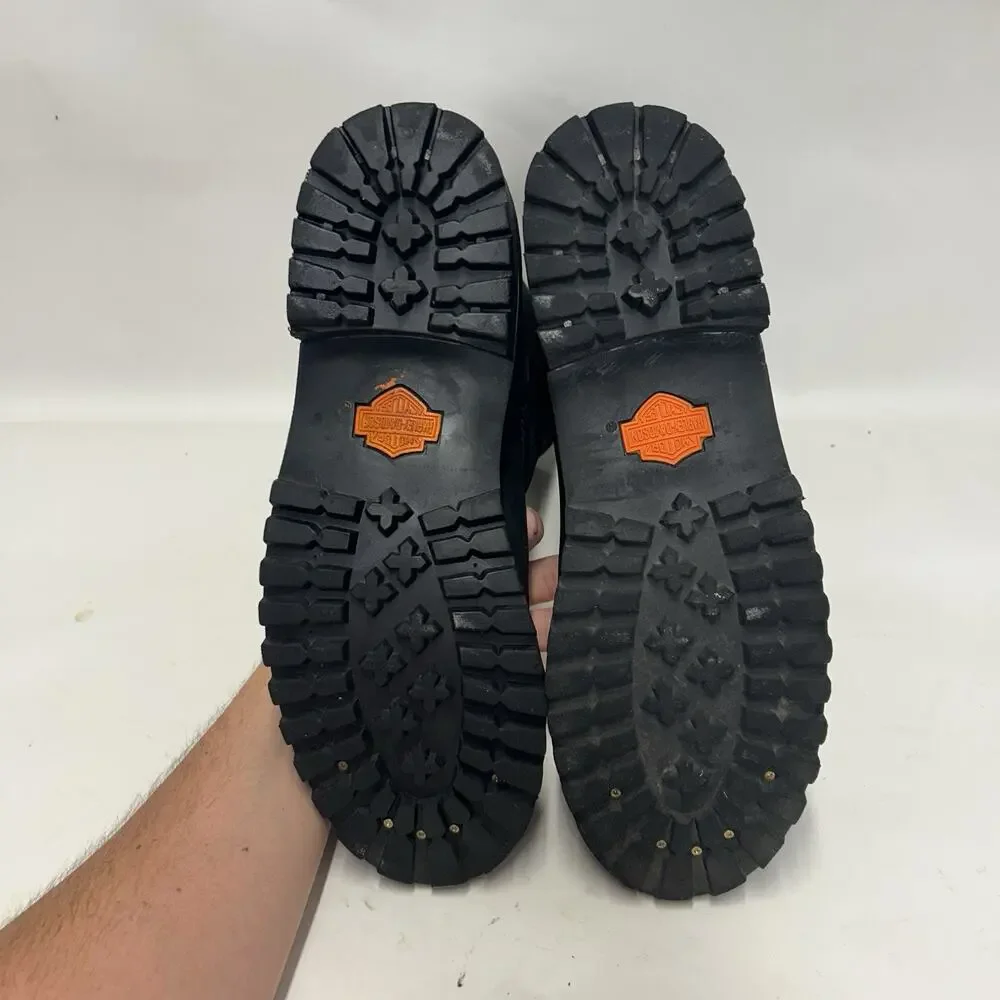 Harley Davidson Embroidered Flames Engineer Boots “Black”